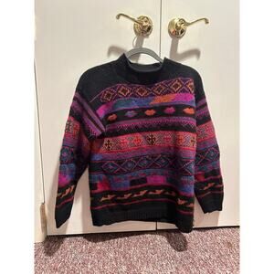 Nomadic traders Berkeley California 100% wool small woman sweater